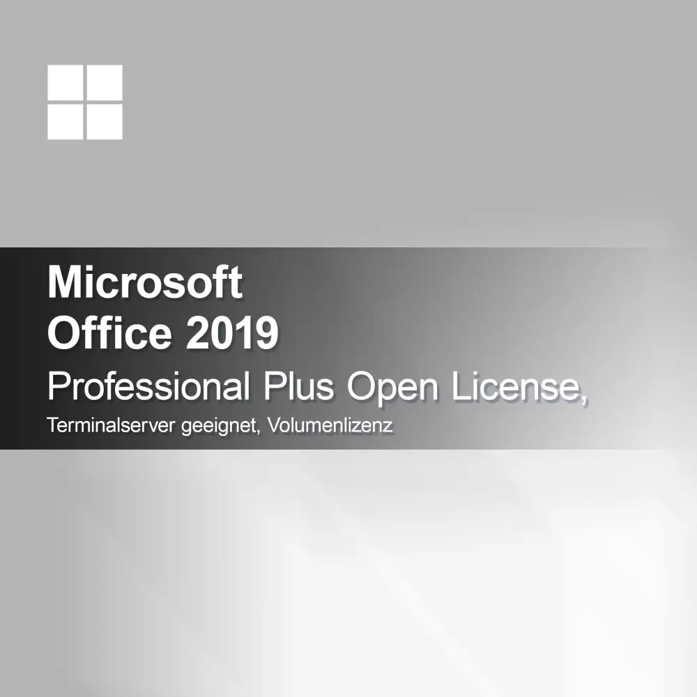 Microsoft Office 2019 Professional Plus Açık Lisans, Terminal Sunucu Uyumlu, Toplu Lisans