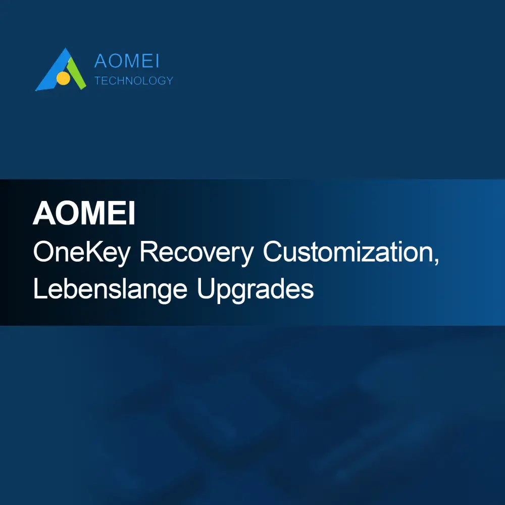 AOMEI OneKey Recovery Özelleştirme, Ömür Boyu Güncellemeler