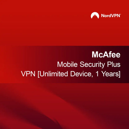 McAfee Mobile Security Plus VPN [Sınırsız Cihaz, 1 Yıl]