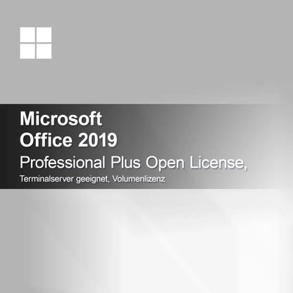 Microsoft Office 2019 Professional Plus Açık Lisans, Terminal Sunucu Uyumlu, Toplu Lisans