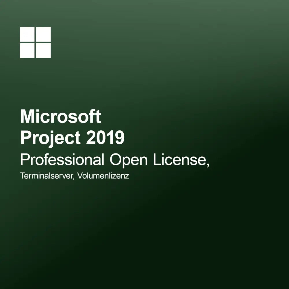 Microsoft Project 2019 Professional Açık Lisans, Terminal Sunucu, Toplu Lisans