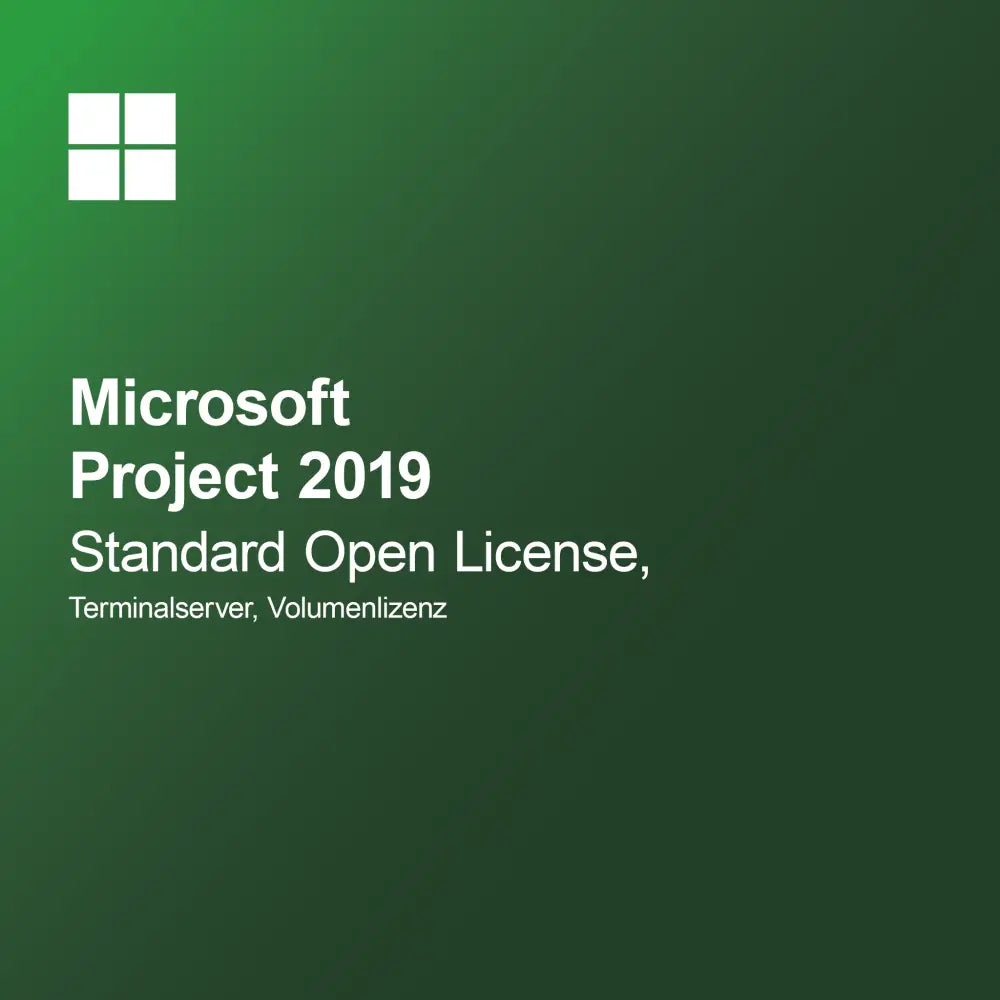 Microsoft Project 2019 Standard Açık Lisans, Terminal Sunucu, Toplu Lisans