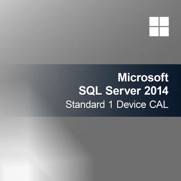 Microsoft SQL Server 2014 Standard 1 Cihaz CAL