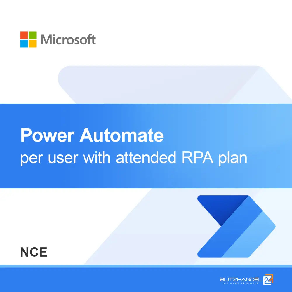 Power Automate kullanıcı başına katılımlı RPA planı ile (NCE)