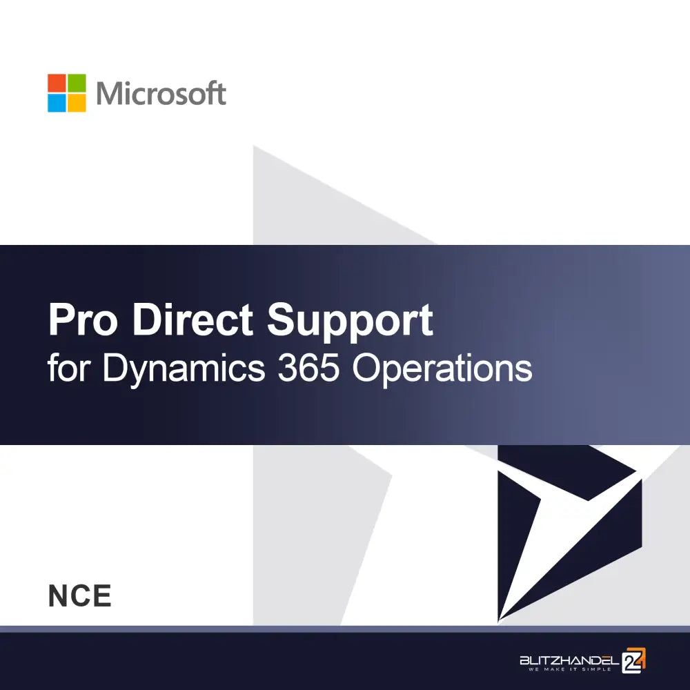 Dynamics 365 Operations için Pro Doğrudan Destek (NCE)