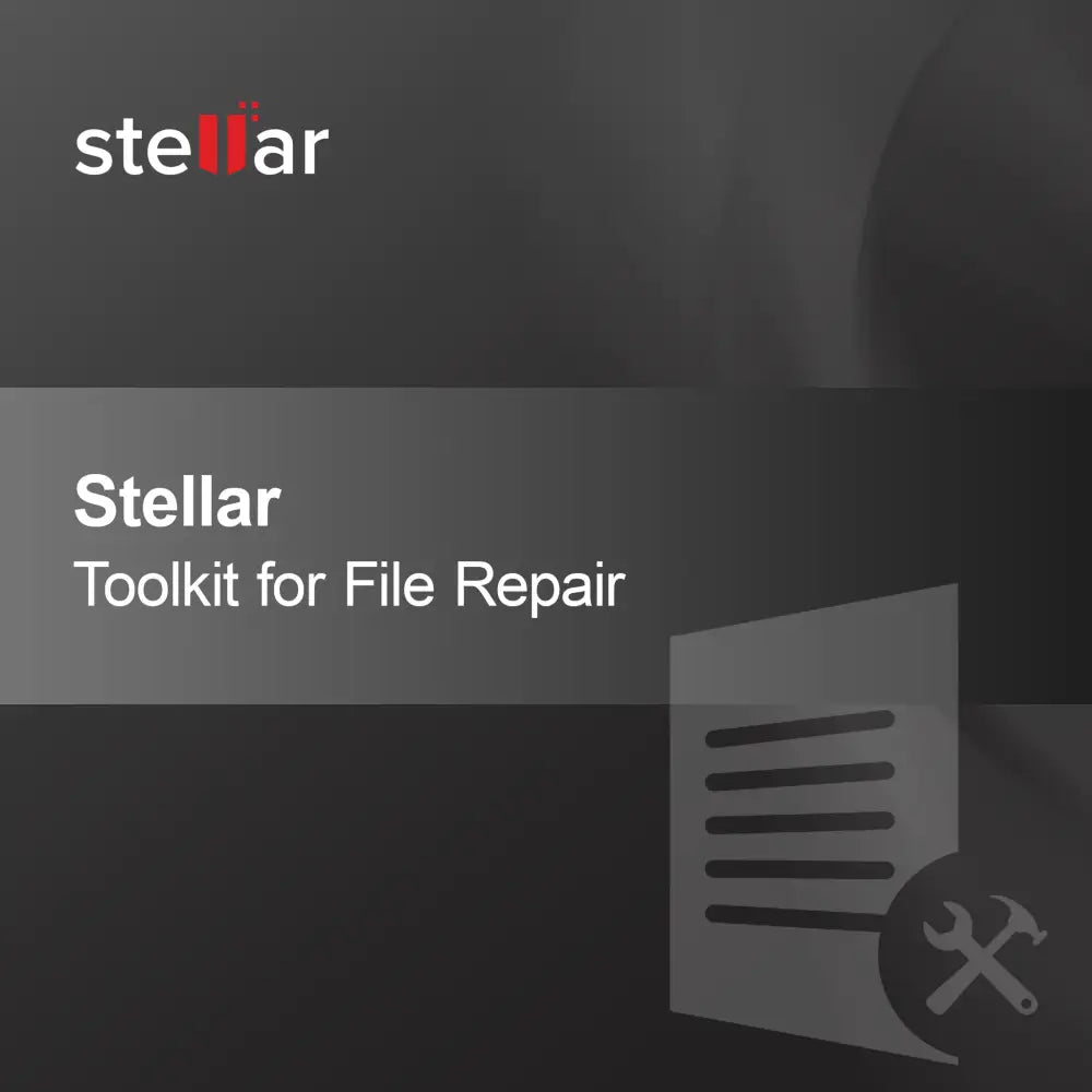 Dosya Onarımı için Stellar Araç Seti