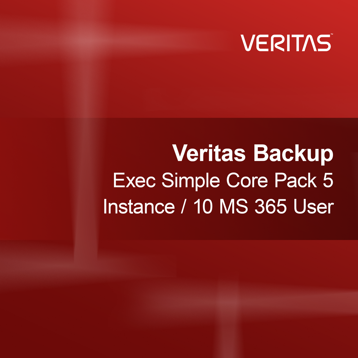 Veritas Backup Exec Basit Çekirdek Paketi 5 Örnek / 10 MS 365 Kullanıcı